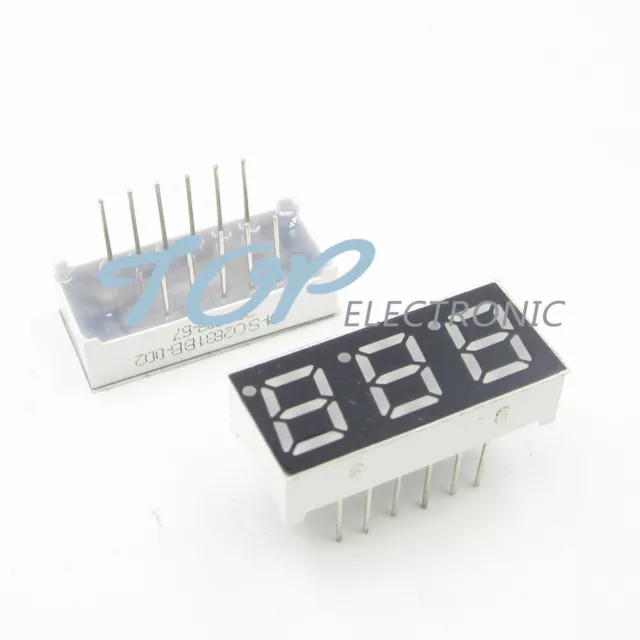 0.28 inch 3 digit led display 7 seg segment Common anode Blue