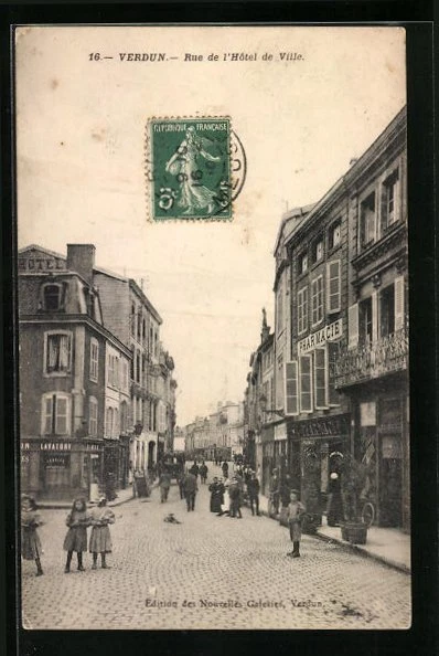 CPA Verdun, Rue de l´Hôtel de Ville
