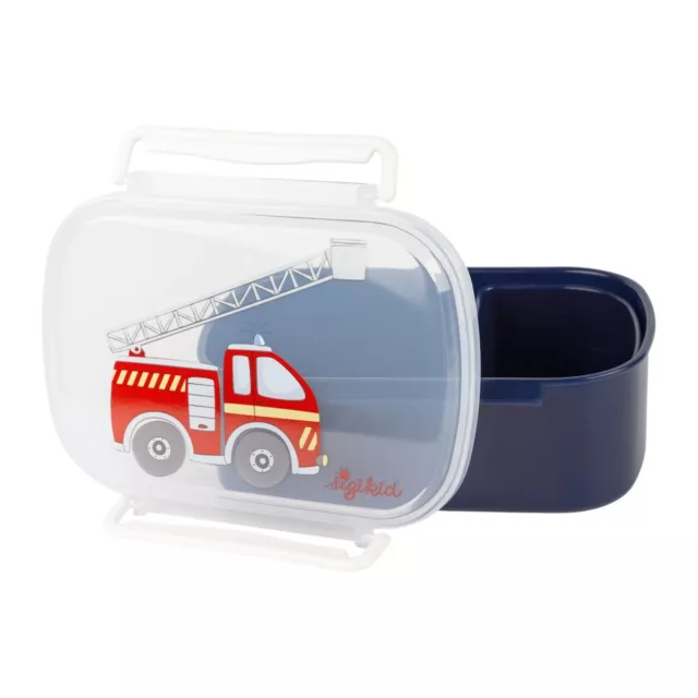 Brotbox Lunchbox Brotdose Essbox Für Kinder Feuerwehr Von Sigikid Neu