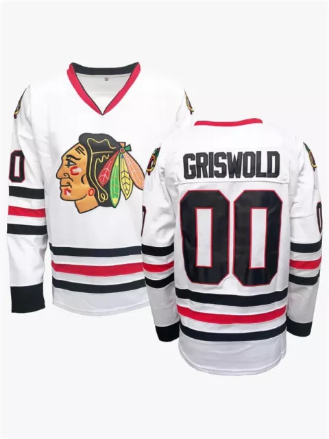 NWT-SM CHEVY CHASE/CLARK GRISWOLD BLACKHAWKS NHL LICENSED REEBOK
