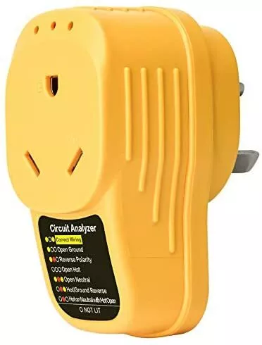 Adapter Analyzer 30 AMP Wiring RV Trailer Surge Protector  NEW