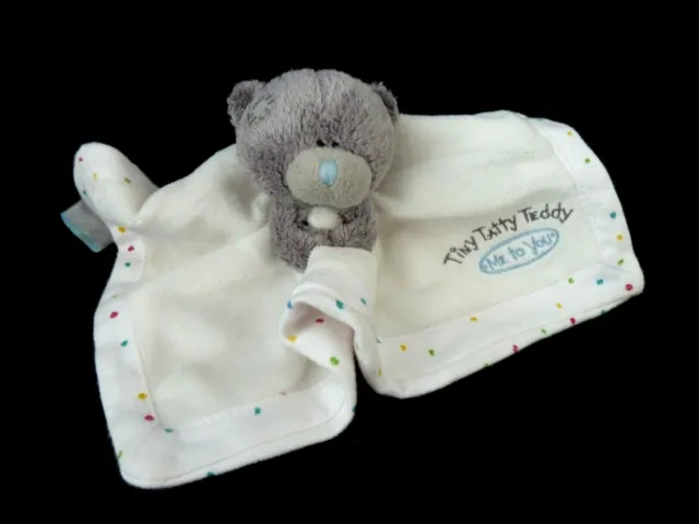 31- DOUDOU PLAT OURS " ME TO YOU " BLANC GRIS CONFETTIS Tiny Tatty Teddy - TTBE 2