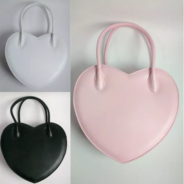 Hot Lolita Girl Heart Shaped Handbag Wallet Makeup Shoulder Bag Purse Messenger