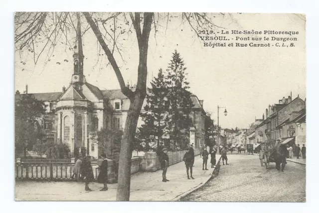 CPA-70 - VESOUL - Pont sur le Durgeon, Hôpital et rue Carnot