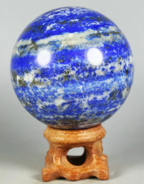 Natural Polished Blue Lapis Lazuli Quartz Sphere Ball Healing  From Afghanistan