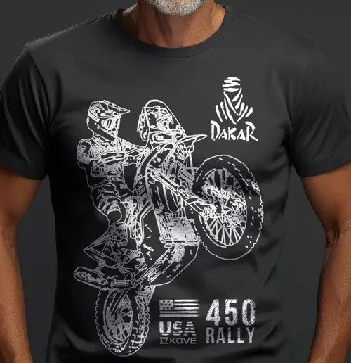 Dakar Rally Kove 450 Rally  Cotton T-Shirt S,M,L,XL Braaap ✊🏻