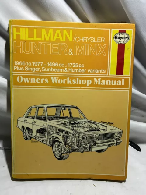 Hillman Hunter & Minx 1966-1977 Haynes Workshop Manual 033 Free P&P