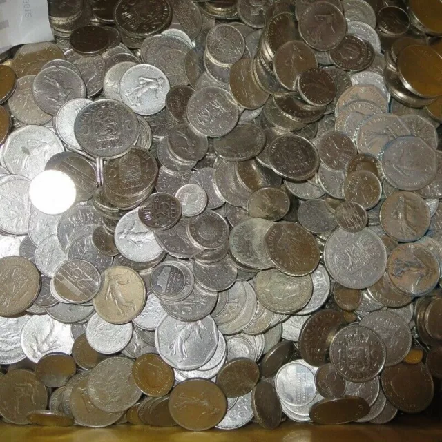 1-10 Kg Münzen aus reinem Nickel - Gulden, Francs, Cents - Kilogramm Anlage
