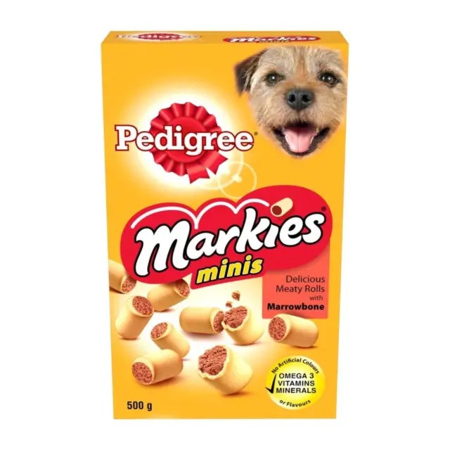 Pedigree Mini Markies Cachorro Perro Galleta Médula Calcio Alimentos Originales Tratamientos