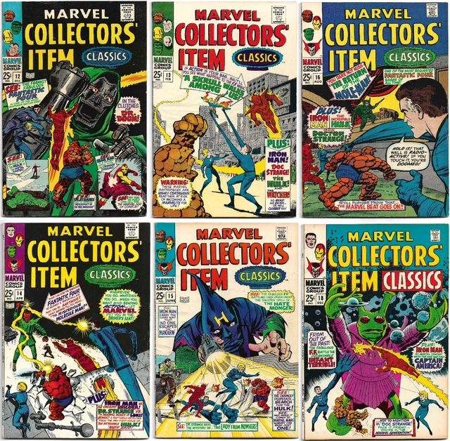 MARVEL COLLECTORS' ITEM Classics (196768) 12,13,14,15,18 ** 6 fumetti