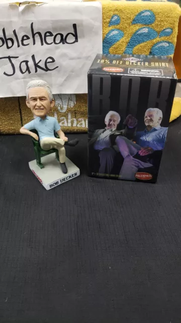 Nib 2015 Bob Uecker Sitting On Chair Milwaukee Brewers Bobblehead Sga 8/9/15