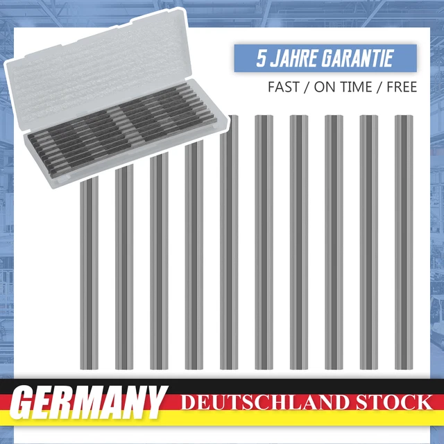 10 Stück HM Hartmetall Wendemesser/Hobelmesser für CMI Elektrohobel 750 W / 710 W/C-HO 82-600 / C-EHO-710