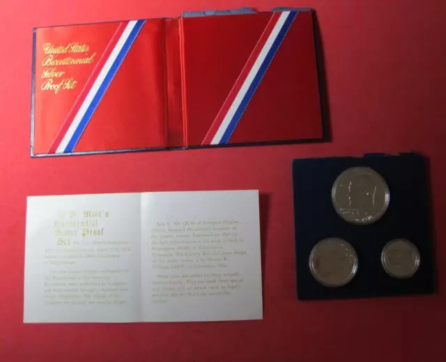 1976 U.S Bicentennial Silver Proof Set (40% Silver) In Display Holder * With COA