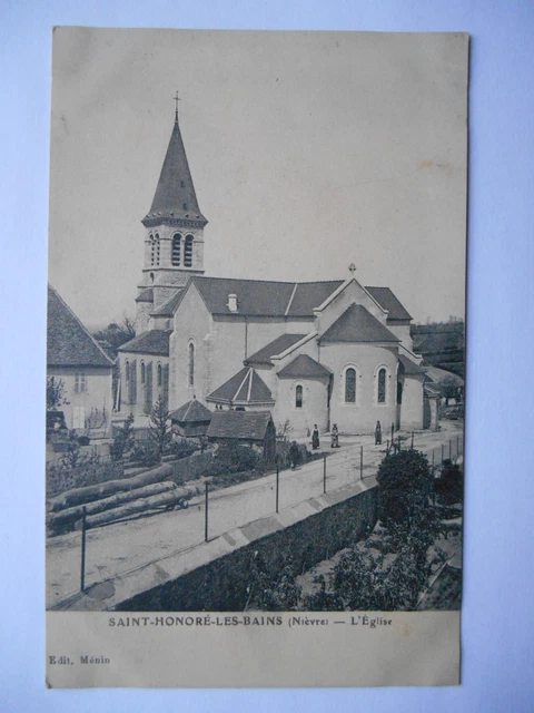 CPA "Saint Honoré les Bains - L'église"