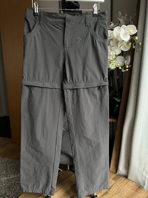 Girls' The North Face Zip-Off Walking Trousers/Convertible Shorts Size L - Grey