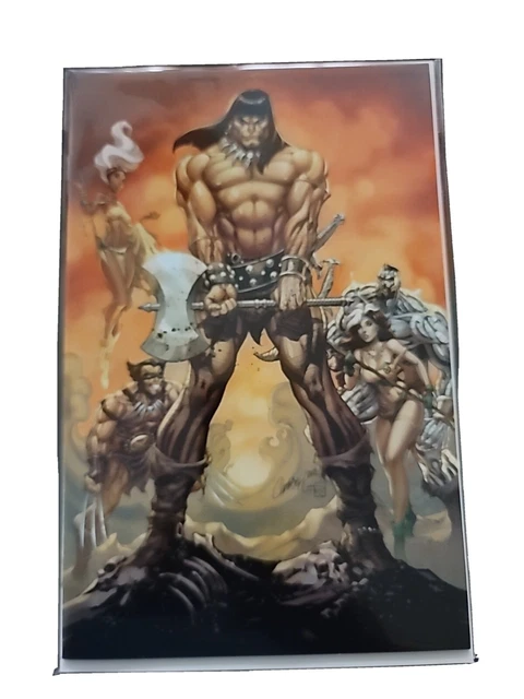 CONAN THE BARBARIAN 1 J SCOTT CAMPBELL VIRGIN VARIANT Wolverine X-MEN MARVEL