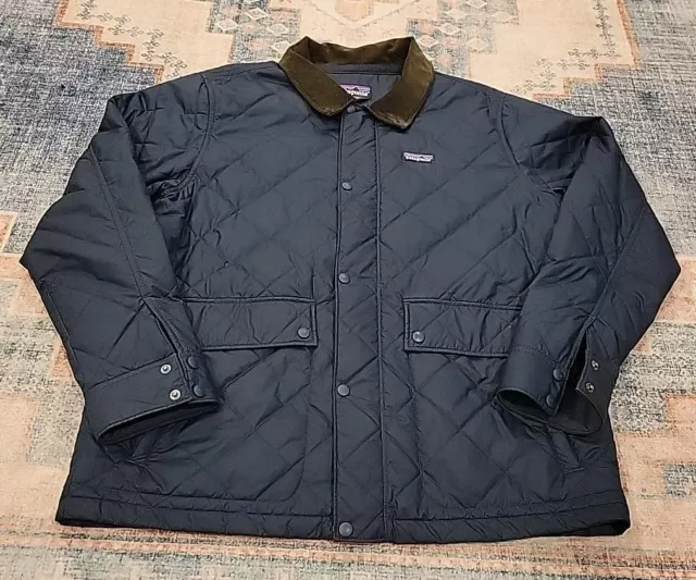 MENS PATAGONIA NAVY Blue Diamond Quilted Jacket - Size XL $99.99 - PicClick