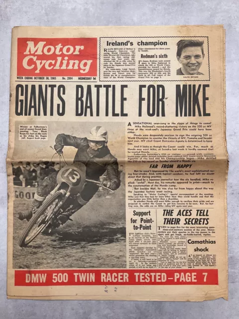 Motor Cycling - 30 October 1965 - DMW Typhoon, Moto-Cross  - Vintage Newspaper