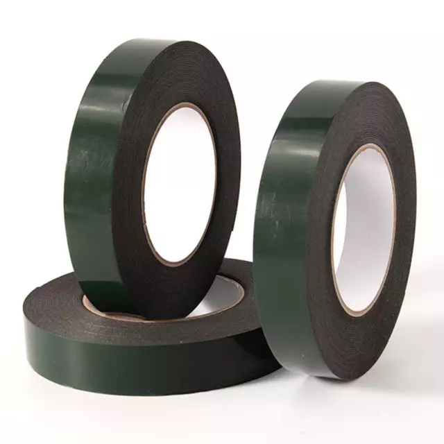 Double-Sided Tape Heavy Duty Adhesive Strong Sticky Foam Black Tape Roll 1 5R3W