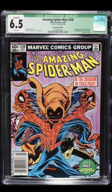 1983 Amazing Spiderman 238 CGC 6.5 Newsstand Edition 1st Hobgoblin No TATTOOZ 9