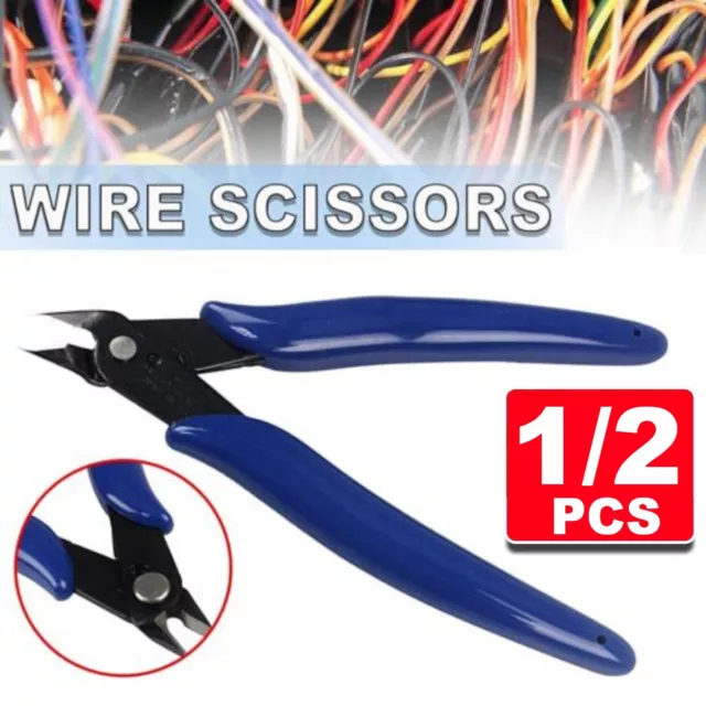 Flush Side Cutter Precision Shear Wire Snips Pliers Tool Diagonal Mini Cutters