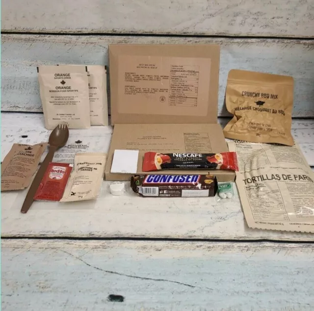 Canadian Forces IMP/MRE Rations Assorted Menu B New Expires Dec 2023