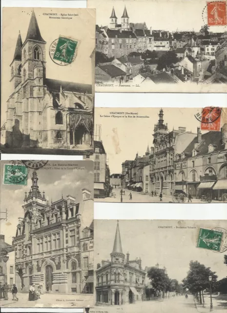 Lot De 83 Cartes Postales Anciennes Et 3 Cpsm De Chaumont (52).