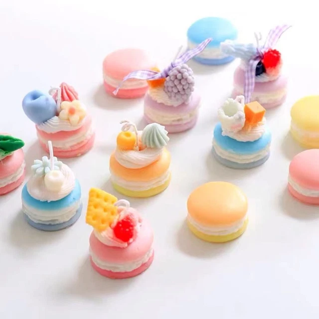 de savon Moule de cire d'art 3D Moule en silicone Macaron Burger Bougie Moules
