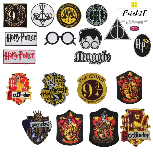 Harry Potter Logo Patch Iron on/ Sew on Embroidered Patches/Badges T-Shirt Patch