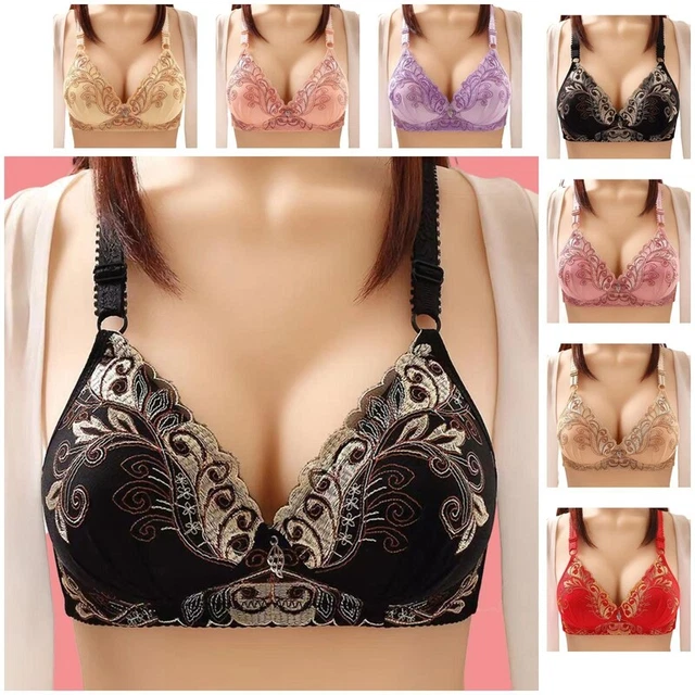 Reggiseno donna rete filato correzione cuciture donna imbottito reggiseno wireless raccolta