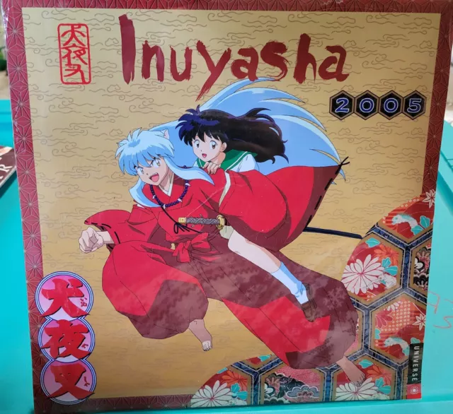 New Rare INUYASHA 2005 Calander Rumiko Takahashi-Shonen Jump Universe Anime