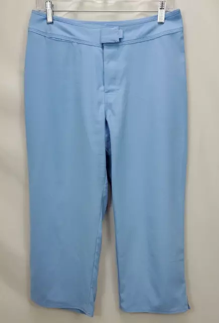 Patagonia Pataloha Womens Cropped Crop Pants Size 8 Blue High Rise Wide Leg