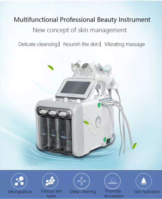 Machine de dermabrasion SPA hydro-liquide 6 en 1 système de nettoyage du visage 3