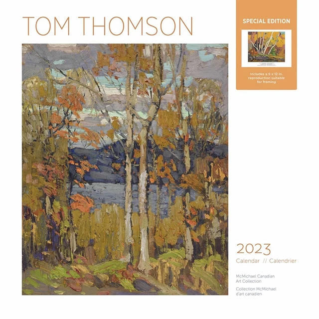 TOM THOMSON CALENDAR 2023 Art Month To View 11.66 PicClick