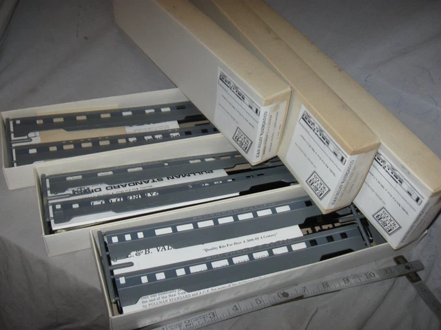 X8061 HO 3 E&B VALLEY SOUTHERN PACIFIC RR PS STREAMLINE PASS. CARS plastic kits