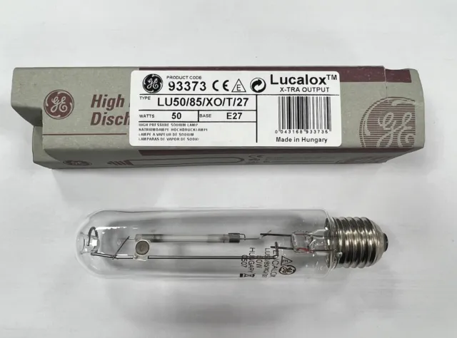 25x Ge Lamp Ge Lucalox 50W High Pressure Sodium Lamp E27 LU50/85/XO/T/E27