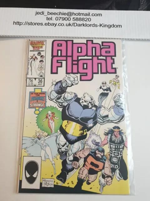 Alpha Flight #36 Marvel Comics Jul 1986 John Byrne Rare Vf+ 2