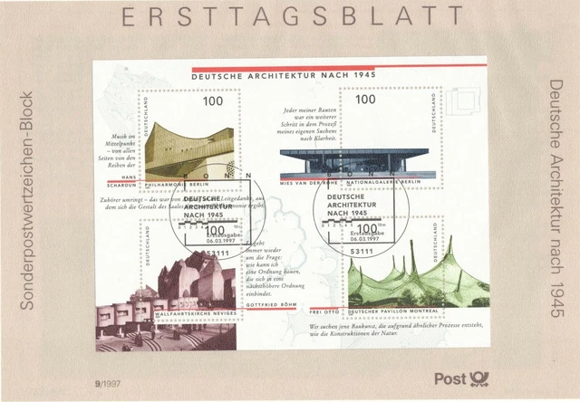 Ersttagsbätter Bund (ETB) 1 - 46 / 1997