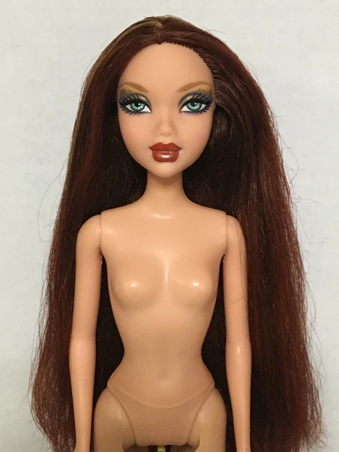 Barbie My Scene Golden Bling Chelsea Doll Long Auburn Red Hair Rare