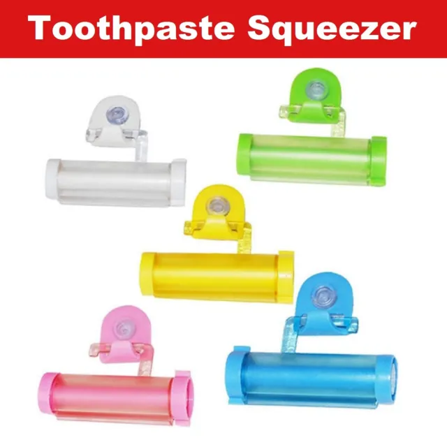 Rolling Tube Toothpaste Squeezer Toothpaste Easy Dispenser Seat Sucker Hook tool