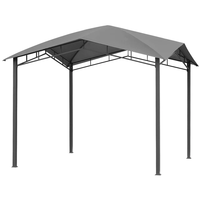 Outsunny Pavillon Gartenpavillon Vordach Überdachung Partyzelt 3 x 3 m 3