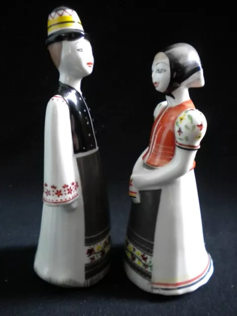 Couple en porcelaine HOLLOHAZA-HUNGARY (Hongrie)