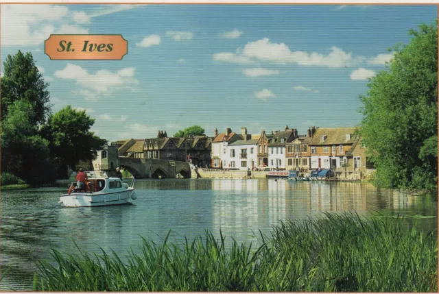 postcard Cambridgeshire  St Ives  the Great Ouse river unposted  Judges