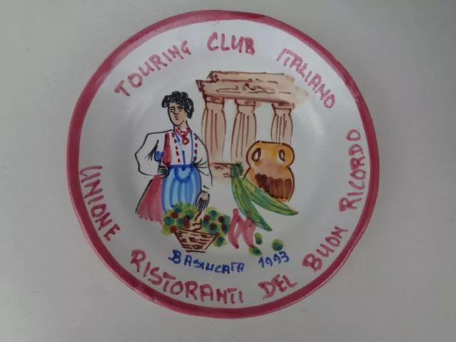 Piatto Unione Ristoranti Del Buon Ricordo Touring Club Italiano, Basilicata 1993