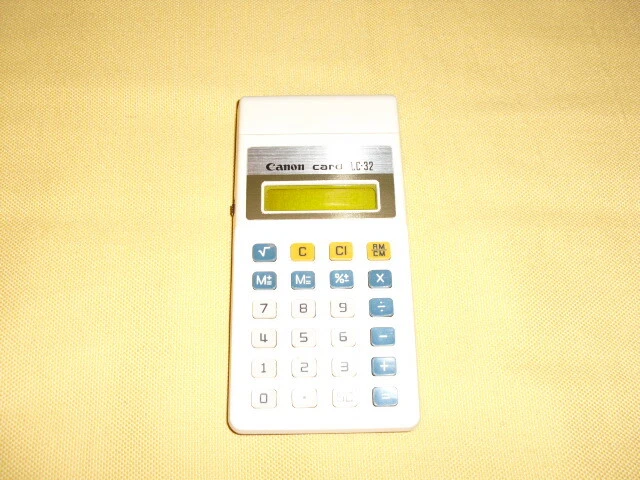 Calculatrice vintage Canon LC-37 électronic calculator boîte d'origine ancienne