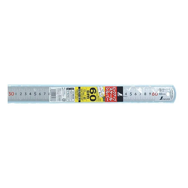 Shinwa measurement pickup scale silver cm display top and bottom 1mm pitch 60cm