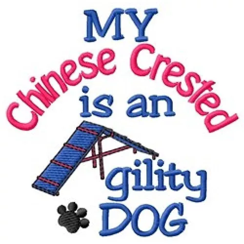 My Chinese Crested is An Agility Dog Sweatshirt - DC2000L Size S - XXL