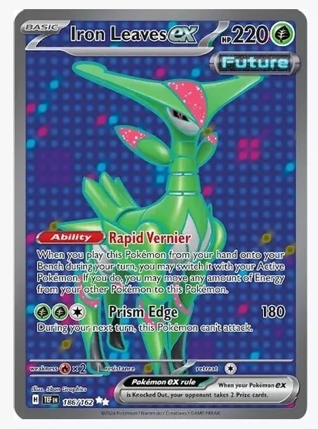Pokemon Temporal Forces - Iron Leaves ex 186/162 - Ultra Rare NM/M