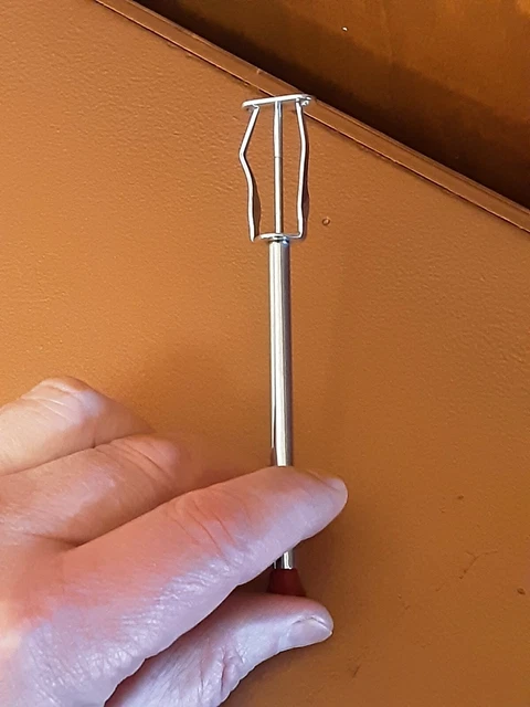Unique German surgical prong organ holder extraction tool
