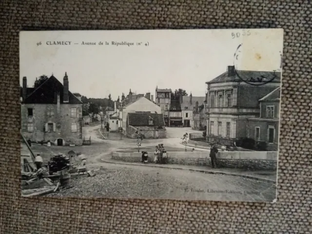 Cpa Clamecy Avenue De La Republique